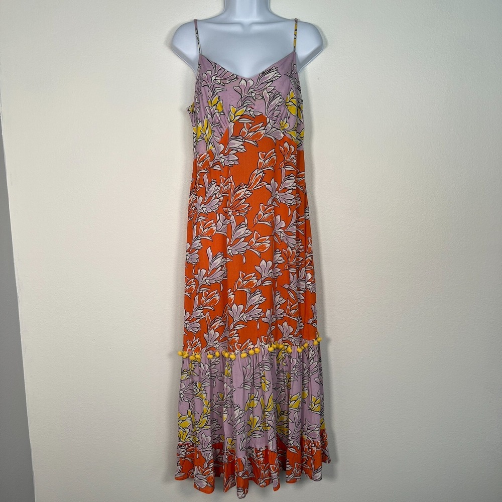 FARM Rio Orange and Lavender Floral Maxi Dress - Picture 11 of 11